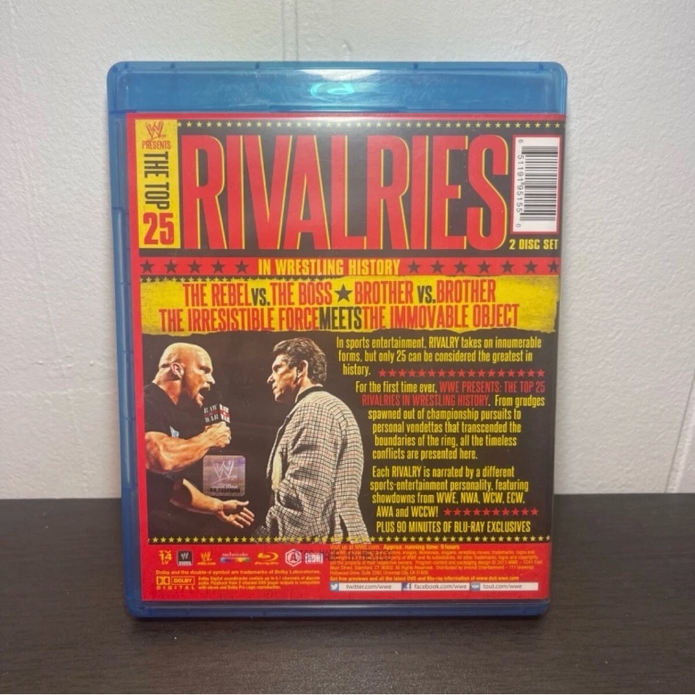 WWE Presents: The Top 25 Rivalries In Wrestling History (Blu-ray, 2013) - Picture 2 of 3